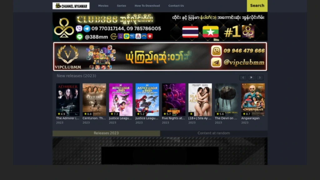 Types of Content on Channel Myanmar