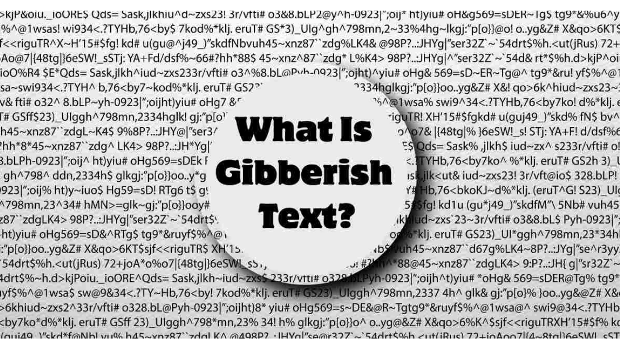 Gibberish Language